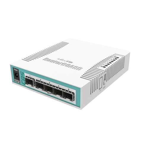 Mikrotik CRS106-1C-5S Cloud Router Switch, 5 portów SFP, 1 port Gigabit Ethernet
