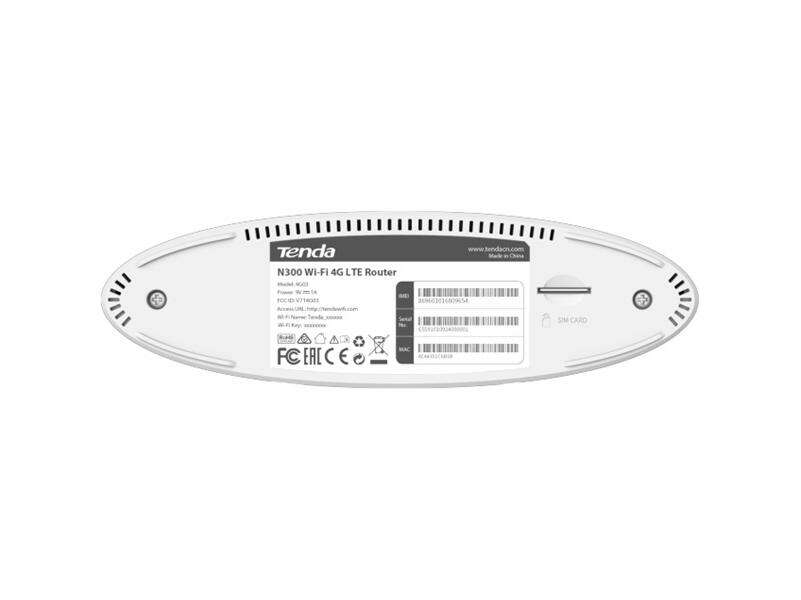 Tenda Router WiFi N 4G - 4G03 (300Mbps 2,4GHz; 150Mbps 4G; 2port...