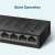 TP-Link LS1008G 8-portowy Gigabitowy Switch Biurkowy, zbliżenie portów