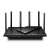 TP-Link Archer AX72 AX5400 WiFi router, fekete, elülső nézet