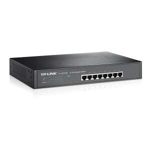 TP-Link TL-SG1008 8-portový Gigabit Switch, čierny, predný pohľad - TP-Link Prepínače