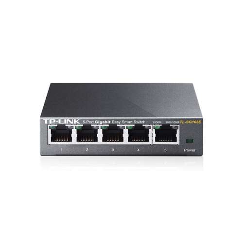 TP-Link TL-SG105E Gestionate L2 Gigabit Ethernet (10/100/1000) Negru