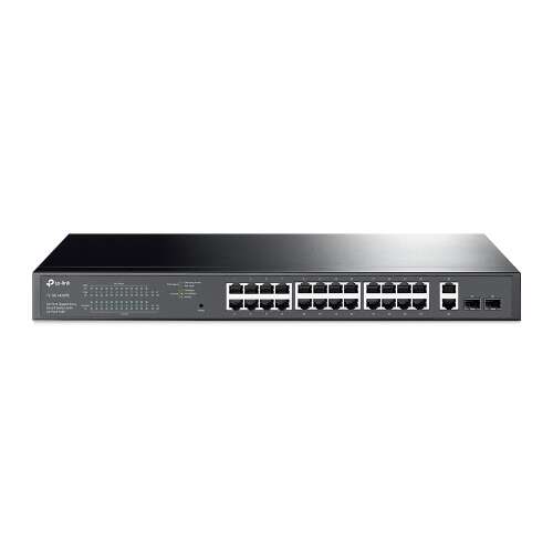 TP-Link TL-SG1428PE switch-uri Gestionate L2 Gigabit Ethernet (10/100/1000) Power over Ethernet (PoE) Suport 1U Negru (TL-SG1428PE) (TL-SG1428PE)