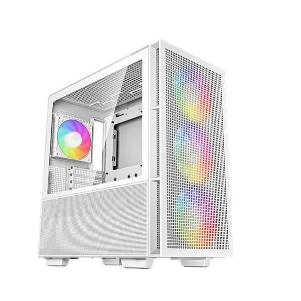 DeepCool Számítógépház - CH560 WH (fehér, 3x14cm + 1x12 ventiláto...