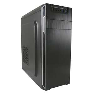 LC-Power 7038B black computer case, mATX/ATX, 2xUSB3.0, 2xUSB2.0 - Computer Case