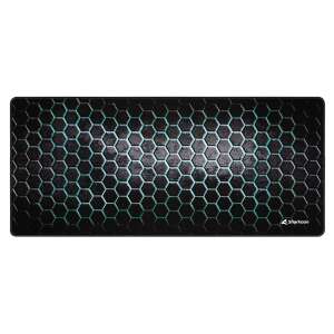 Sharkoon SKILLER SGP30 gaming mouse pad, black and green, honeycomb design - Mouse Pad