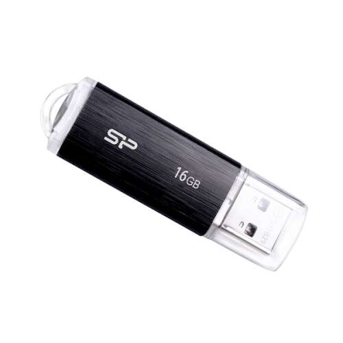 Silicon Power Ultima U02 16GB USB 2.0 Flash-Laufwerk, schwarz