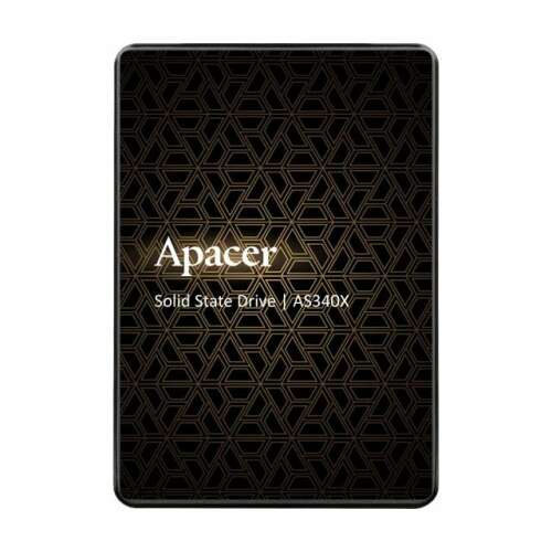 Apacer SSD AS340X Series Panther - 120GB AP120GAS340XC-1 (SATA3, Olvasás: 550 MB/s, Írás: 500 MB/s)