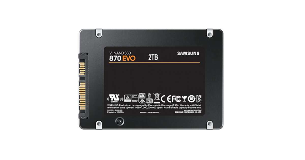 Samsung SSD 2TB - MZ-77E2T0B/EU (870 EVO Series