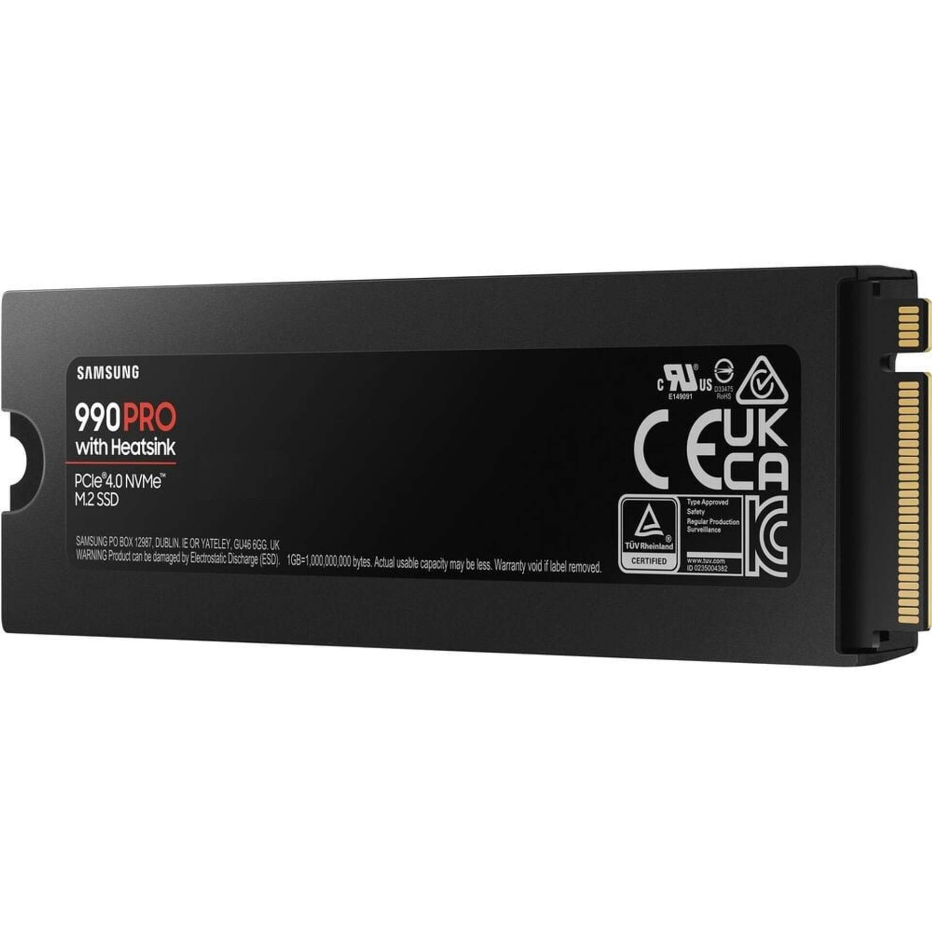 Samsung SSD 2TB - MZ-V9P2T0GW (990 PRO hűtőbordákkal, PCle 4.0, N...
