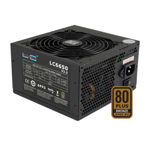 LC-Power LC6650 V2.3 Super Silent 650W 80 Plus Bronze Захранване ATX