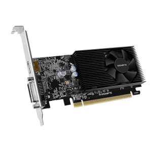 Gigabyte GeForce GT 1030 2GB DDR4 graphics card, angled view - Gigabyte Graphics Card