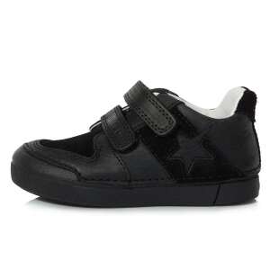 DD Step DD Step Iskolai fiú fekete bőr cipő 33 64976990 D.D.Step Utcai - sport gyerekcipők
