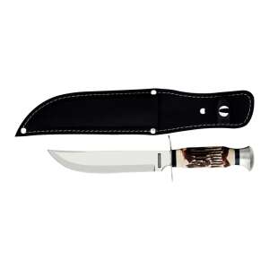 Tramontina hunting knife 15cm with sheath, fixed blade knife for outdoor activities - Hunting