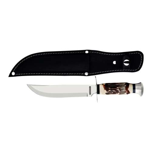 Tramontina hunting knife 15cm with sheath, fixed blade knife for outdoor activities