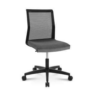 Topstar Sitness Smart Point office chair with black mesh backrest and grey seat, no armrests - Office chair