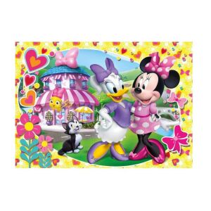 Clementoni Minnie Mouse și Daisy Duck Puzzle 104 piese - Puzzle 3D & Puzzle cu burete