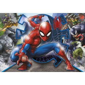 Ukończone puzzle Clementoni Spider-Man 104 elementy przedstawiające Spider-Mana i jego wrogów - Puzzle