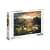 Pudełko z puzzlami Clementoni Chińska 2000 elementów, przedstawiające malowniczy krajobraz z górami, rzekami i polami o zachodzie słońca