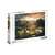 Pudełko z puzzlami Clementoni Chińska 2000 elementów, przedstawiające malowniczy krajobraz z górami, rzekami i polami o zachodzie słońca