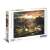 Pudełko z puzzlami Clementoni Chińska 2000 elementów, przedstawiające malowniczy krajobraz z górami, rzekami i polami o zachodzie słońca