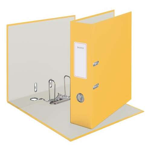 LEITZ A4 ring binder, 80mm, yellow, Cosy Soft Touch