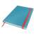 LEITZ Cosy Soft Touch B5 grid notebook, closed, blue with red elastic band