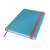 LEITZ Cosy Soft Touch B5 grid notebook, closed, blue with red elastic band