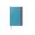 LEITZ Cosy Soft Touch B5 grid notebook, closed, blue with red elastic band
