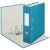 Open Leitz Cosy Soft Touch A4 Lever Arch File, 80mm, light blue, 180 degree mechanism