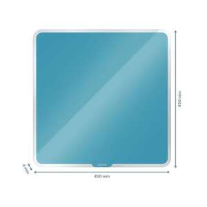 LEITZ Magnetic glass plate, 45x45 cm, LEITZ "Cosy", calm blue 32017282 - Presentation Tool