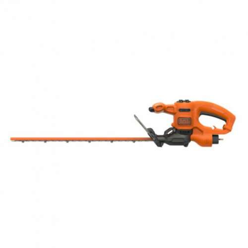 Black+Decker BEHT251-QS elektrische Heckenschere, orange und schwarz, 50 cm Klingenlänge