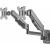 Full motion Manhattan Dual Monitor Wall Mount, tilt and swivel