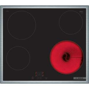 Bosch PKE645BA2E Glass ceramic hob, 60cm, 4 cooking zones, TouchSelect, ReStart, Black