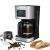 Cecotec Coffee 66 Smart Filter Coffee Maker with coffee beans and pastries