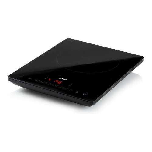 DOMO DO332IP 2000 W indukciós főzőlap, fekete, ferde nézet - Domo