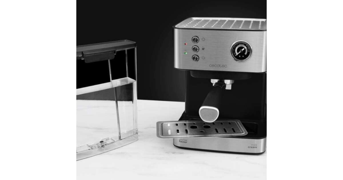 Cecotec Cafetera Espresso 20 Professionale Eszpresszó Kávéfőző, Inox ...