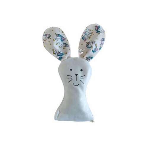 Parajdi Nyuszi Sópárna unikornisos fülekkel, 17 cm, 200g