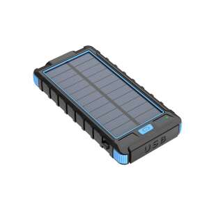 Cellect Solar Powerbank, 10000mAh, negru-albastru 65096806 Baterii externe