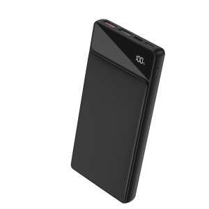 Cellect PR132 10000mAh power bank, black, angled view - External Battery & Power Bank