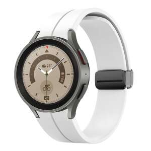 Samsung Watch 4/5 magnetisches Silikonarmband, 20mm, Weiß 65096938 Smartwatch-Zubehör