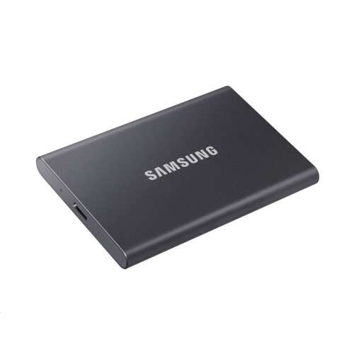 Samsung T7 hordozható SSD, 500 GB, USB 3.2,Szürke