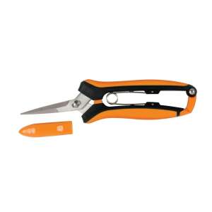 Foarfece Fiskars Solid ívelt Micro-Tip SP160, portocaliu, lame curbate, vârf micro, foarfece de tăiat, unelte de grădină - Fiskars Foarfece și cuțite de grădină