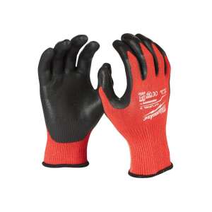 Milwaukee Schnittschutzhandschuhe, Größe XL, rot und schwarz, 1 Paar - Schutzausrüstung