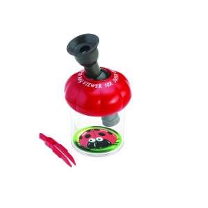 Navir Bug Viewer 10x Magnification Microscope, red, for observing insects and other small objects - Science & Discovery Toy
