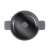 Ibili Neo 2.3L aluminum saucepan with lid, black