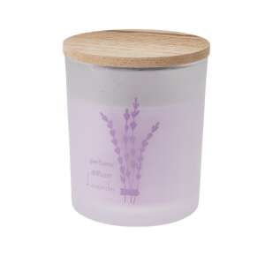 Aroma Di Rogito Duftkerze Lavendel in Glasgefäß mit Holzdeckel - Lufterfrischer