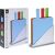 Excellent Houseware Cutting Board Set with Stand, Plastic, 29x20 cm, Multicolored 65132999