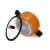 Fissman BOOM 2,6L orangefarbener Aluminiumtopf mit Deckel, Seitenansicht