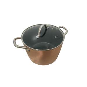 Ibili Natura copper pot with lid, 24x15 cm, brown - Ibili